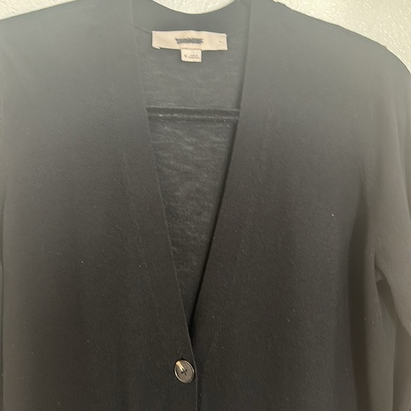 LOFT size, large, long sleeve, button-down cardigan, long length Sheer. - Picture 4 of 6